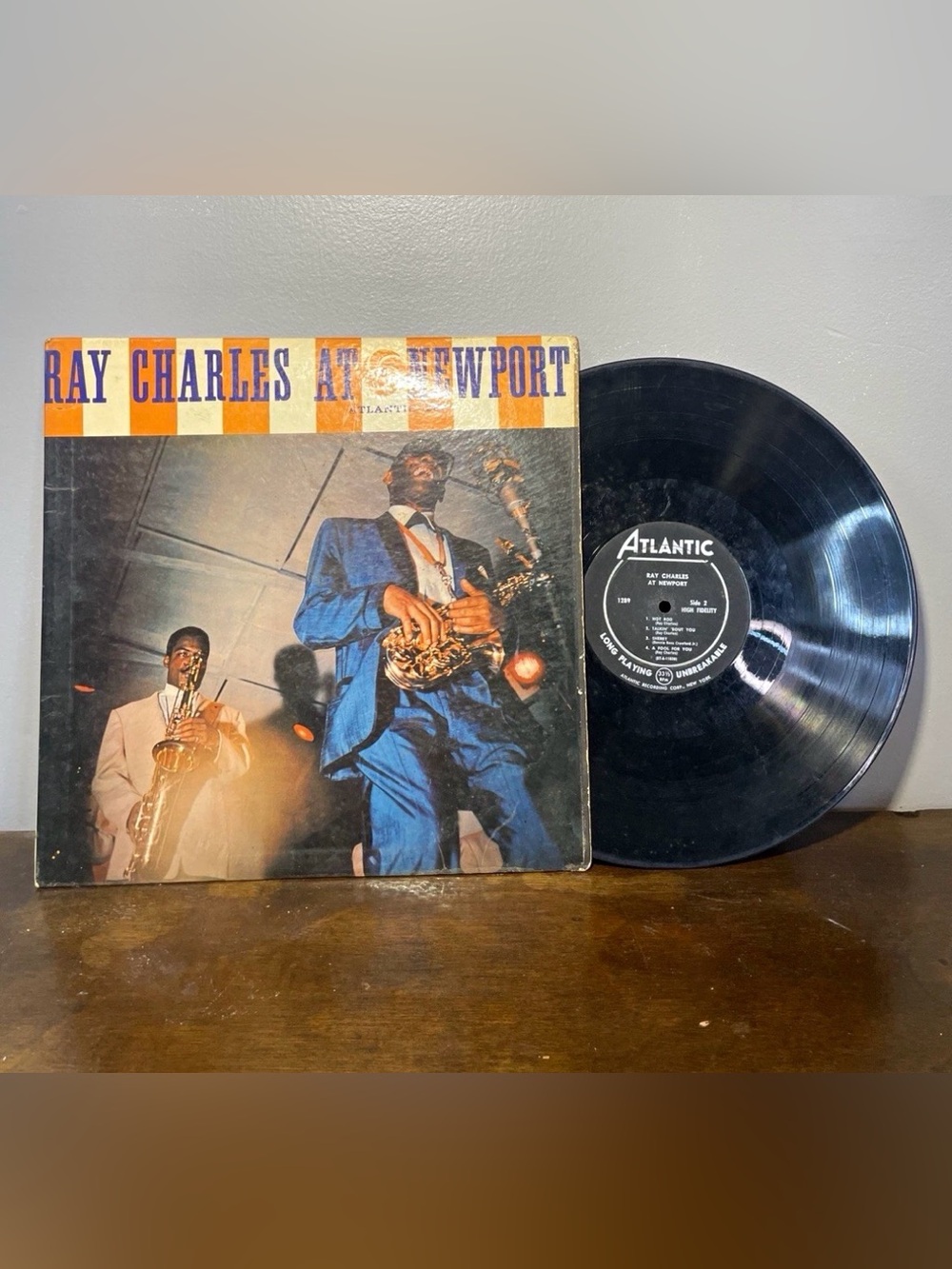Vintage Ray Charles at Newport Atlantic Vinyl LP Record